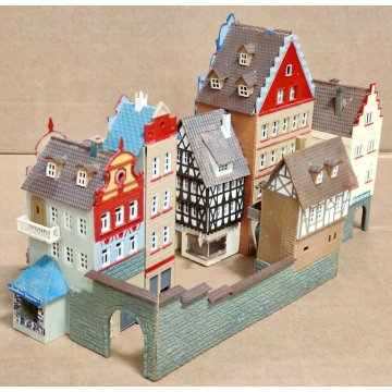 Faller OLD TOWN WALL BLOCK Città Vecchia MODELLINO Diorama Ferroviario SCALA H0?