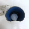 LAMPADA TAVALO ABATJOUR VINTAGE SMALTO BIANCO AZZURRO METALLO MODERN DESIGN '70s