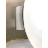 ZUPPIERA COPERCHIO + INSALATIERA Galvani CERAMICA BIANCA DECORO GIALLO ORO 50's