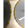 ZUPPIERA COPERCHIO + INSALATIERA Galvani CERAMICA BIANCA DECORO GIALLO ORO 50's