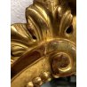 ANTICO SPECCHIO CARTAGLORIA CORNICE LEGNO ORNATO INTAGLIATO BAROCCO ORO '800