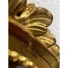 ANTICO SPECCHIO CARTAGLORIA CORNICE LEGNO ORNATO INTAGLIATO BAROCCO ORO '800