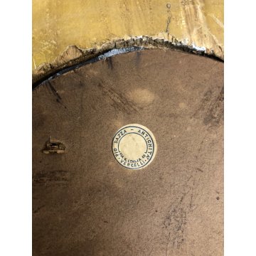 ANTICO SPECCHIO CARTAGLORIA CORNICE LEGNO ORNATO INTAGLIATO BAROCCO ORO '800