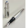 PENNA STILOGRAFICA Cartier DIABOLO Platino nib ORO 18k vintage FOUNTAIN PEN