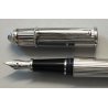 PENNA STILOGRAFICA Cartier DIABOLO Platino nib ORO 18k vintage FOUNTAIN PEN