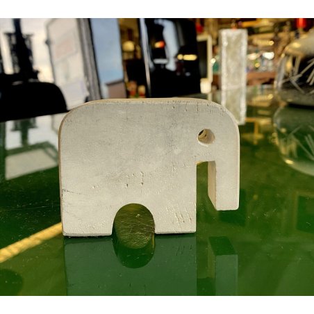SCULTURA ELEFANTE F.lli MANNELLI travertino RAMPOLANO firmata DESIGN MODERNISTA