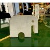 SCULTURA ELEFANTE F.lli MANNELLI travertino RAMPOLANO firmata DESIGN MODERNISTA