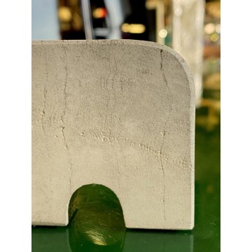 SCULTURA ELEFANTE F.lli MANNELLI travertino RAMPOLANO firmata DESIGN MODERNISTA