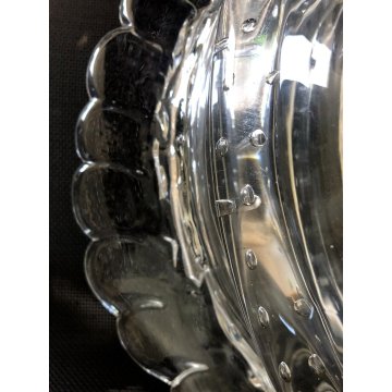 VASO SCULTURA VETRO Murano Barovier & Toso BOLLE AVVENTURINA ORO BUBBLES '40s