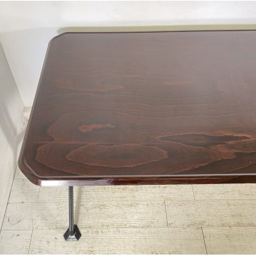 SCRIVANIA SERIE ARCO BBPR OLIVETTI SCRITTOIO DESIGN ANNI 60 VINTAGE FERRO LEGNO