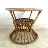 SET GIARDINO 2 POLTRONE TAVOLO RATTAN VIMINI BAMBU ITALIAN DESIGN MIDCENTURY '50