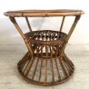 SET GIARDINO 2 POLTRONE TAVOLO RATTAN VIMINI BAMBU ITALIAN DESIGN MIDCENTURY '50