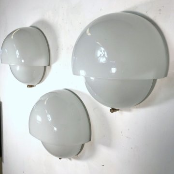 LOTTO 3 APPLIQUE WALL LAMP GLASS Mania DESIGN V. Magistretti Artemide SCONCES 60
