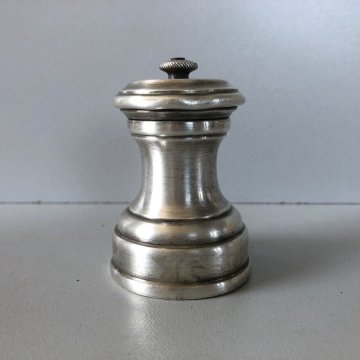 MACINA PEPE GRINDER ARGENTATO INCISIONE ANCORA F.lli Broggi Milano ART DECO '30