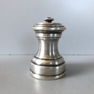 MACINA PEPE GRINDER ARGENTATO INCISIONE ANCORA F.lli Broggi Milano ART DECO '30