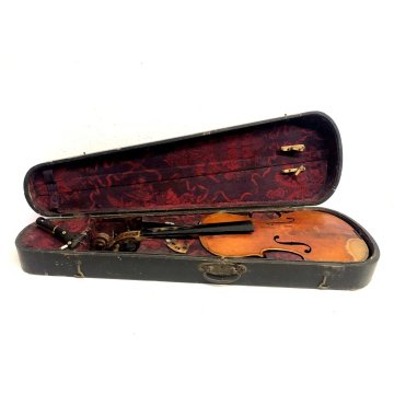 ANTICO VIOLINO con CUSTODIA A. Monzino e Figli MILANO STRUMENTO MUSICALE A CORDE