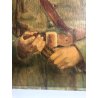 QUADRO RITRATTO DIPINTO OLIO TAVOLA Zanale Giacomi ? SOLDATO MILITARE GRADI 1947