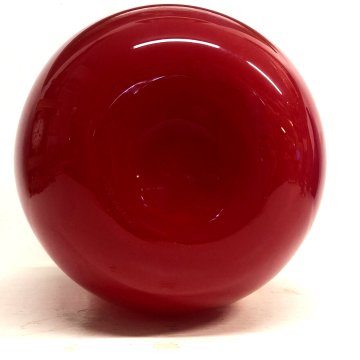 VASO FAZZOLETTO DESIGN F. Bianconi Venini VETRO MURANO 23 cm/h ROSSO/ROSA 2010