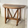 ANTICA CONSOLE FRATINA MEZZALUNA 1800 LEGNO NOCE CONSOLLE ENTRATA SALOTTO EPOCA