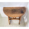 ANTICA CONSOLE FRATINA MEZZALUNA 1800 LEGNO NOCE CONSOLLE ENTRATA SALOTTO EPOCA