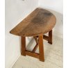 ANTICA CONSOLE FRATINA MEZZALUNA 1800 LEGNO NOCE CONSOLLE ENTRATA SALOTTO EPOCA