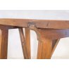 ANTICA CONSOLE FRATINA MEZZALUNA 1800 LEGNO NOCE CONSOLLE ENTRATA SALOTTO EPOCA