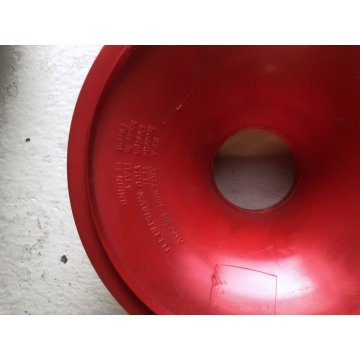LAMPADA da PARETE Teti 3 LUCI DESIGN Vico Magistretti ABS ROSSO per ARTEMIDE 70s