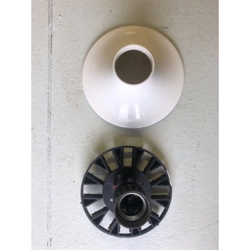 LAMPADA da PARETE Teti 1 LUCE DESIGN Vico Magistretti ARTEMIDE ABS BIANCO '70