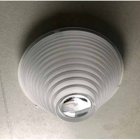 LAMPADA PLAFONIERA Mod. Egina ø 38 DESIGN A. Mangiarotti PER ARTEMIDE VETRO 1979