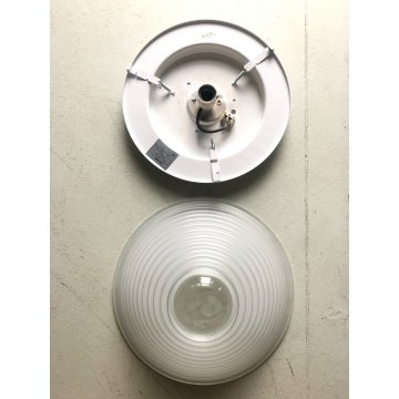 LAMPADA PLAFONIERA Mod. Egina ø 38 DESIGN A. Mangiarotti PER ARTEMIDE VETRO 1979