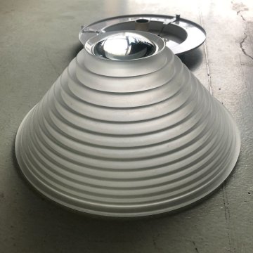 LAMPADA PLAFONIERA Mod. Egina ø 38 DESIGN A. Mangiarotti PER ARTEMIDE VETRO 1979