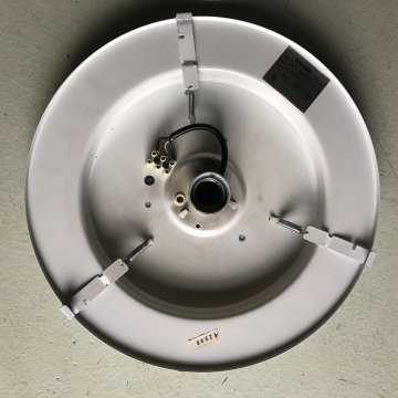 LAMPADA PLAFONIERA Mod. Egina ø 38 DESIGN A. Mangiarotti PER ARTEMIDE VETRO 1979