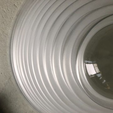 LAMPADA PLAFONIERA Mod. Egina ø 38 DESIGN A. Mangiarotti PER ARTEMIDE VETRO 1979