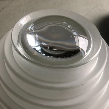 LAMPADA PLAFONIERA Mod. Egina ø 38 DESIGN A. Mangiarotti PER ARTEMIDE VETRO 1979