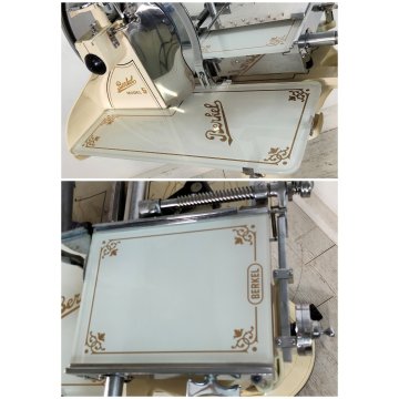 BERKEL mod. 5 Affettatrice Volano PANNA ORO anni 20 Lama 370 mm CON BASAMENTO