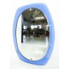 SPECCHIERA DESIGN VECA VETRO CRISTALLO BLU SPECCHIO FIRMATO MADE IN ITALY 1960