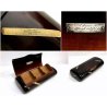 SCATOLA PER SIGARETTE COFANETTO LEGNO VINTAGE WOODEN CIGARETTE CASE Art Deco'