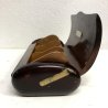 SCATOLA PER SIGARETTE COFANETTO LEGNO VINTAGE WOODEN CIGARETTE CASE Art Deco'