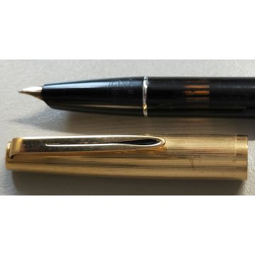 ANTICA PENNA STILOGRAFICA Aurora 88P NERO TAPPO ORO STILO OLD GOLD FOUNTAIN PEN