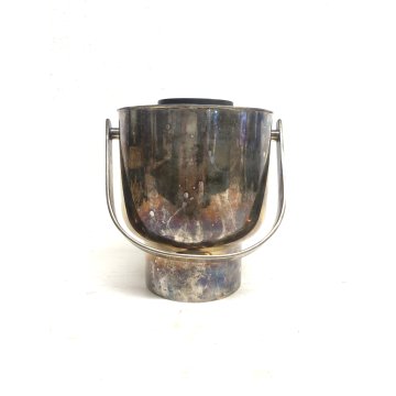 SECCHIELLO GHIACCIO ICE BUCKET LID ARGENTO Sterling 940/1000 Christofle BAUHAUS