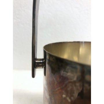 SECCHIELLO GHIACCIO ICE BUCKET LID ARGENTO Sterling 940/1000 Christofle BAUHAUS