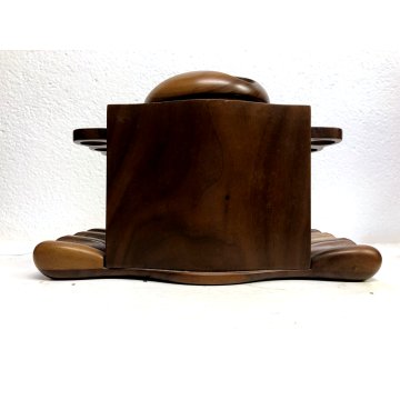 PORTA PIPE 8pz TABACCO HUMIDOR VINTAGE STAND PIPES HOLDER Lorenzi Montenapoleone