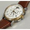 Baume & Mercier 1830 Acciaio Oro OROLOGIO POLSO Chrono Fasi Lunari WRIST WATCH