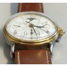 Baume & Mercier 1830 Acciaio Oro OROLOGIO POLSO Chrono Fasi Lunari WRIST WATCH