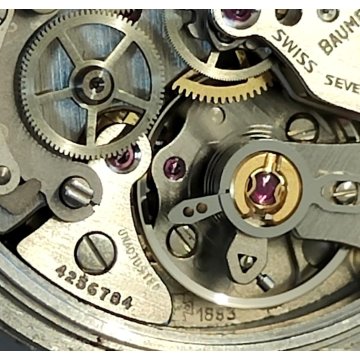 Baume & Mercier 1830 Acciaio Oro OROLOGIO POLSO Chrono Fasi Lunari WRIST WATCH