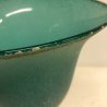 GRANDE COPPA VASO SCAVO La Murrina VETRO MURANO VERDE VINTAGE GLASS ø 23x32 cm/h