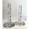 COPPIA CANDELIERE VETRO MURANO GLASS  Archimede Seguso CANDLE HOLDER FIRMA '80