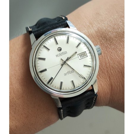 ANTICO OROLOGIO POLSO Roamer Anfibio Mod. 430 anni 60 VINTAGE WRIST WATCH montre