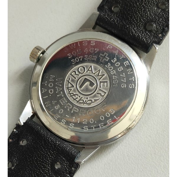 ANTICO OROLOGIO POLSO Roamer Anfibio Mod. 430 anni 60 VINTAGE WRIST WATCH montre