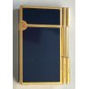 ACCENDINO TASCA St Dupont LACCA CINESE BLU Gatsby VINTAGE GOLDEN LIGHTER BRIQUET